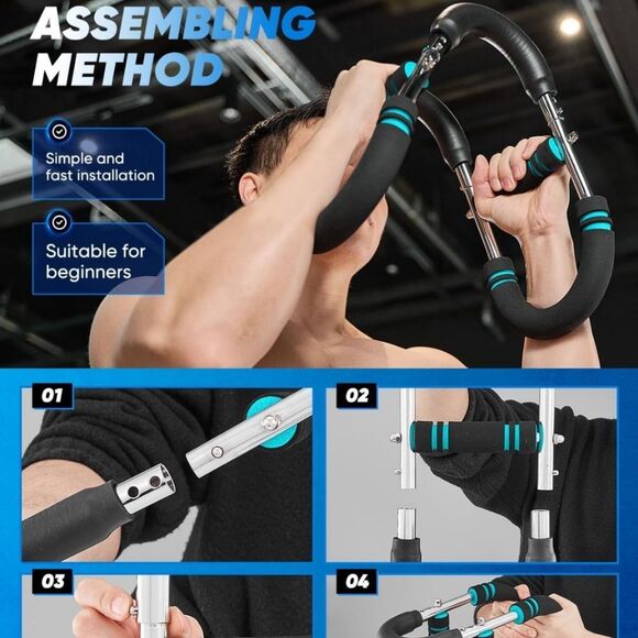 🆕🏋🏽‍♀️Saker Twister Arm Trainer, Blk/Blue - 20 to 60 lbs - Picture 7 of 9